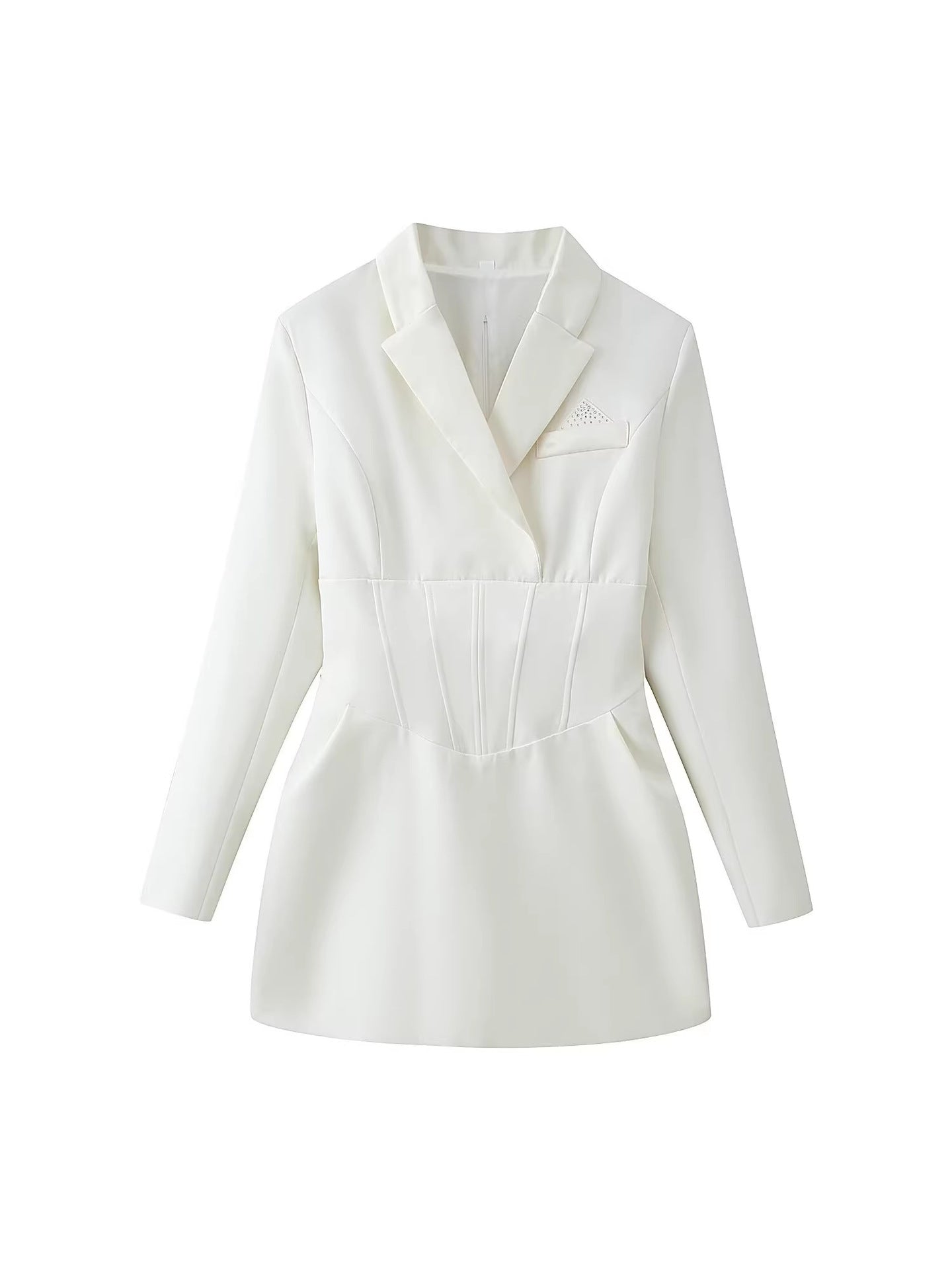 Corset Waist Blazer Mini Dress