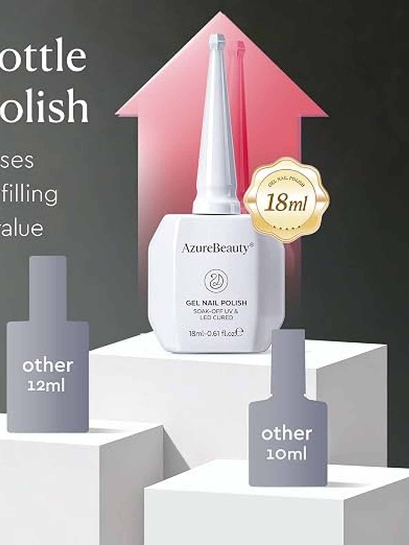 Glossy Vibrant Red Gel Nail Polish