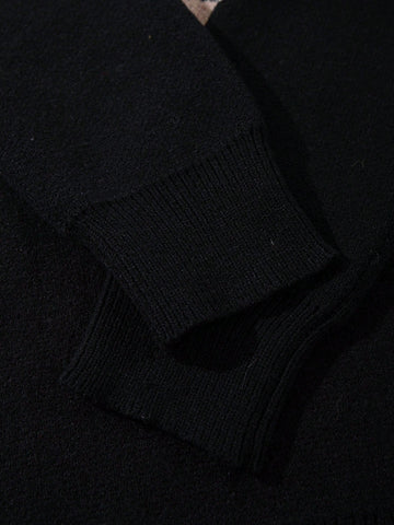 Oversized Anime Graphic Knit Sweater