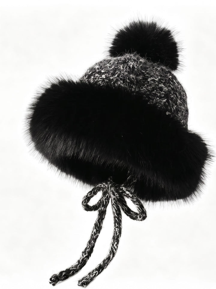 Cozy Faux Fur Pom Pom Hat