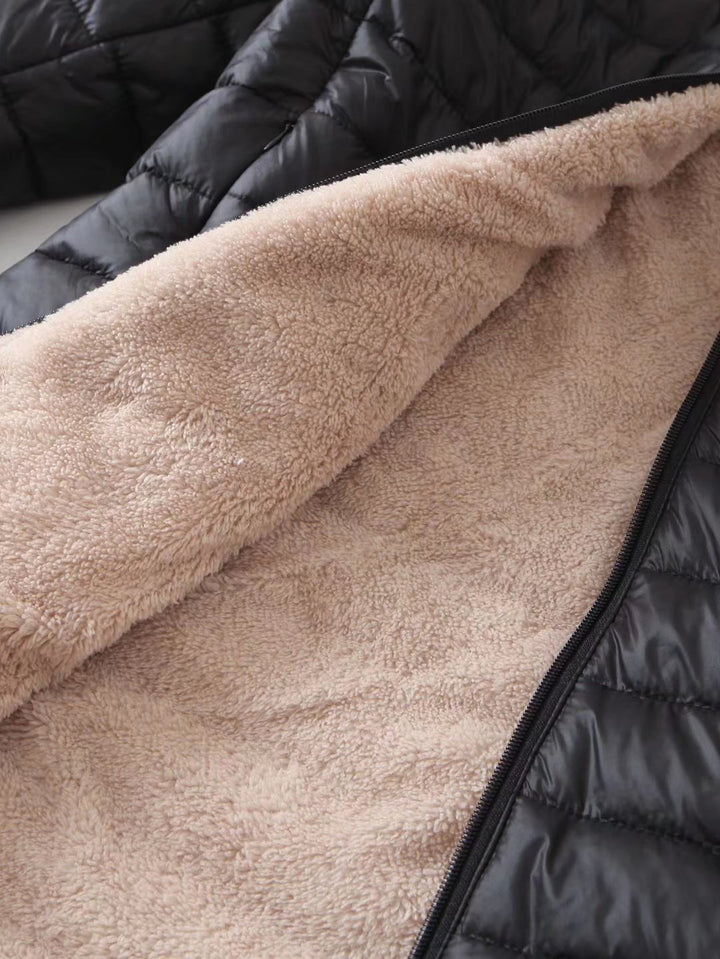Fleece Lined Quilted Puffer Jacket