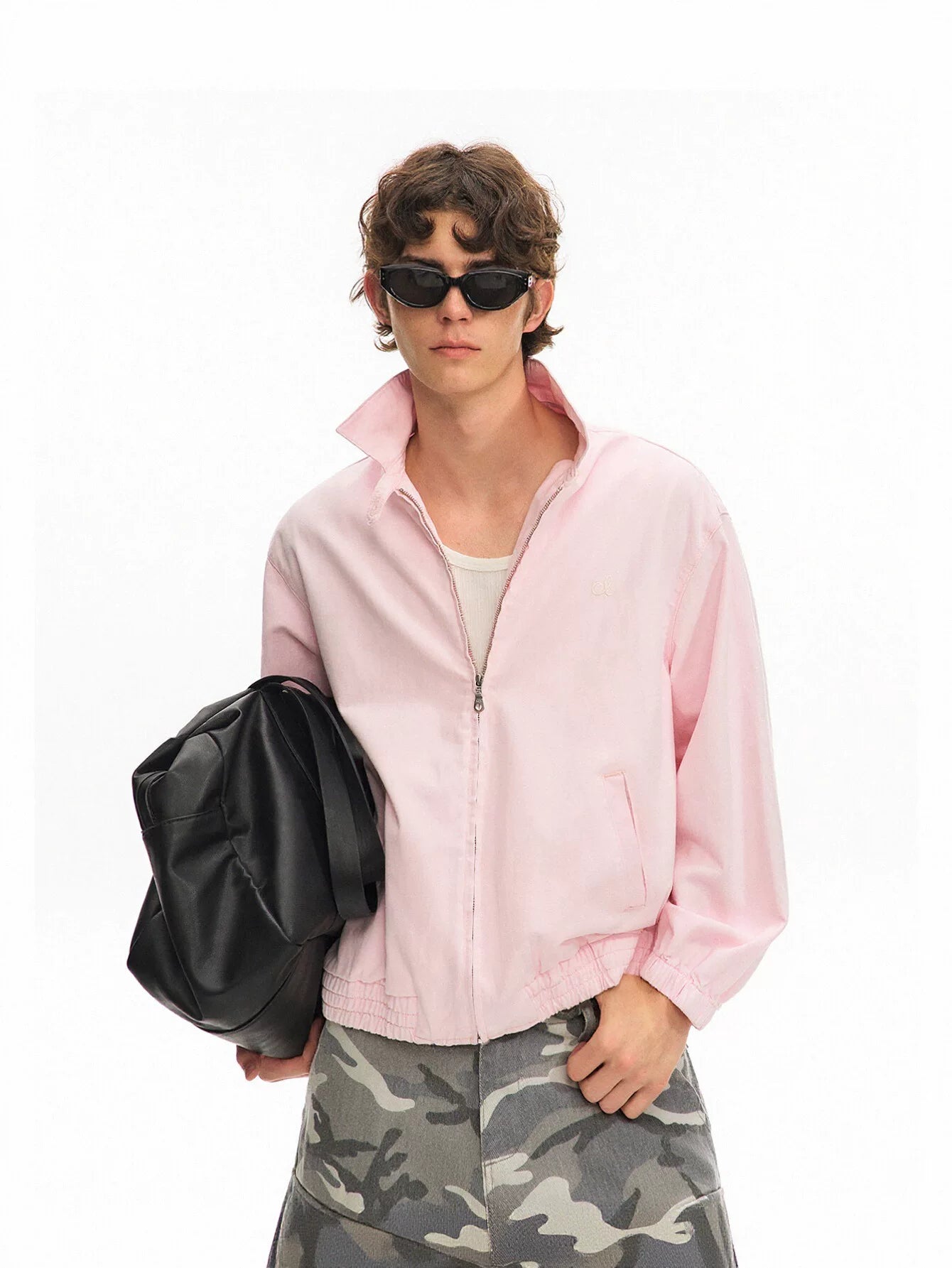 Vintage Washed Oversized Collar Jacket