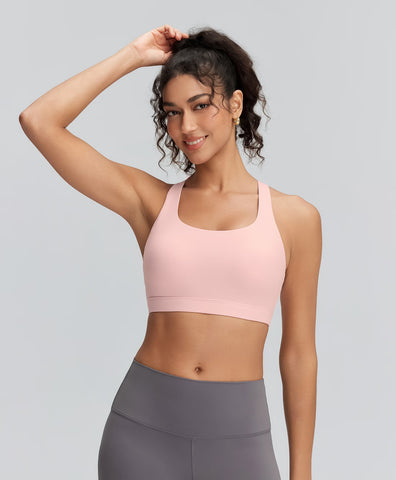Breathable Cutout Back Sports Bra