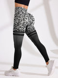 Seamless High Waisted Leopard Yoga Leggings