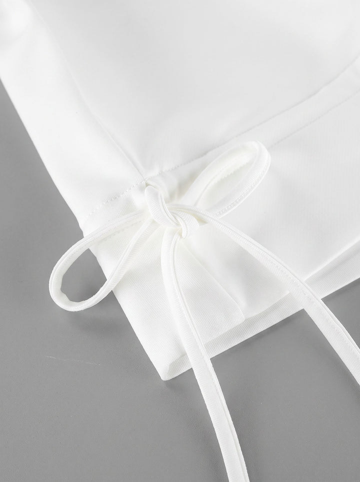 Off The Shoulder Ruffled Hem Sweatshirt
