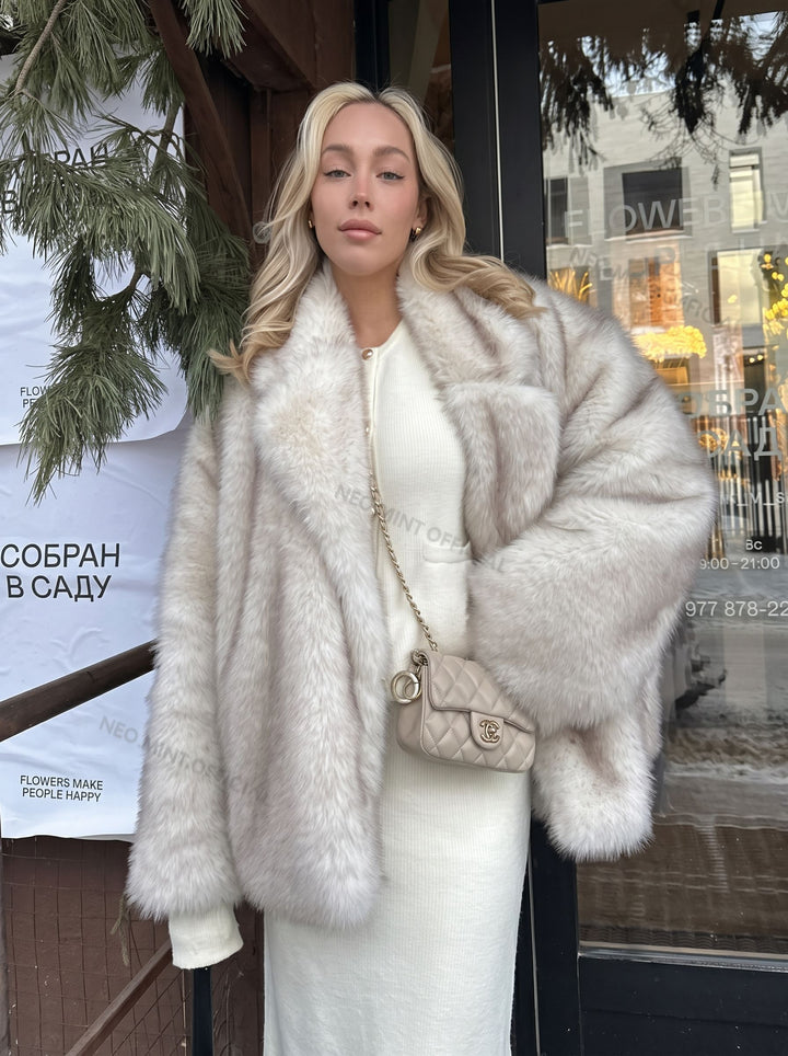 Oversized Plush Faux Fur Coat