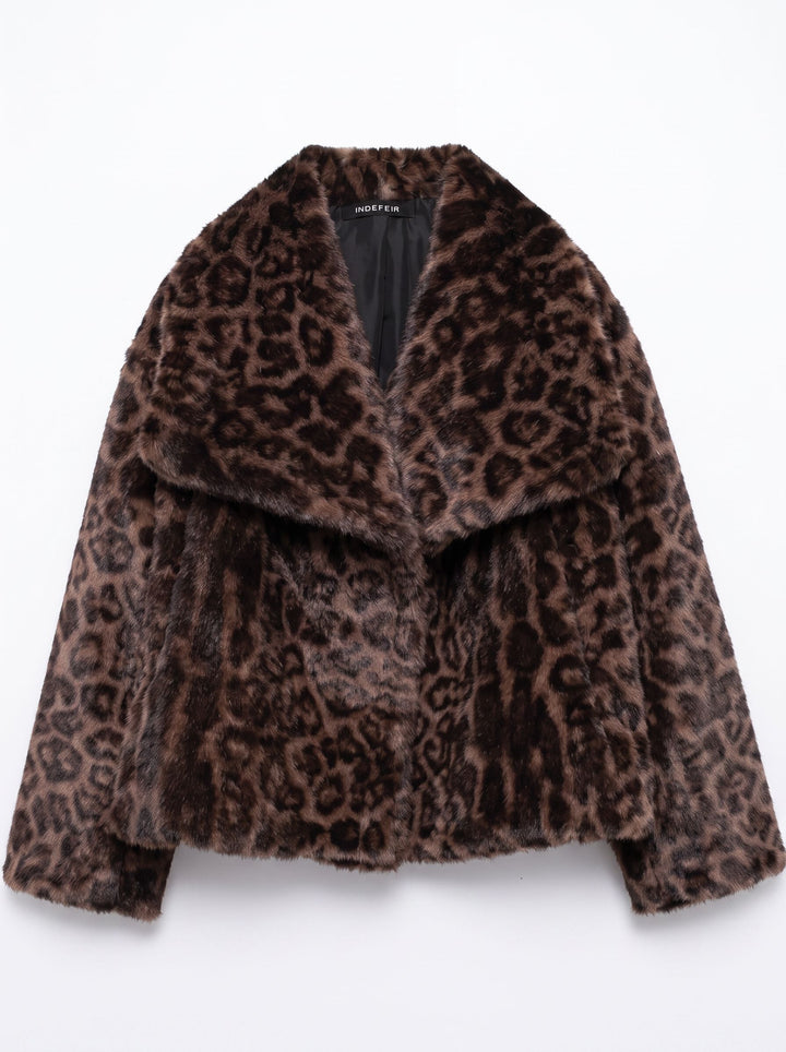 Plush Soft Cropped Faux Fur Coat