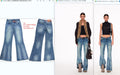 Stretchy Low Rise Flared Jeans