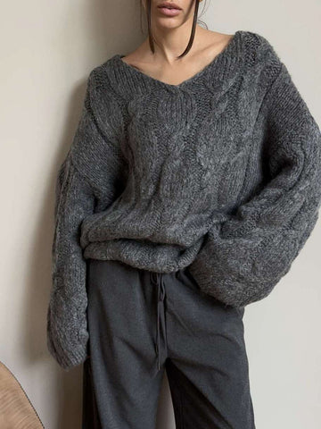 Chunky Oversized Cable Knit Sweater