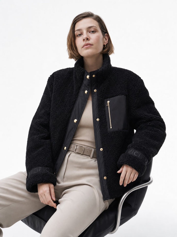 Cozy Oversized Sherpa Fleece Jacket