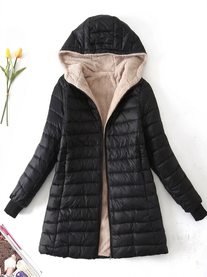 Fleece Lined Quilted Puffer Jacket