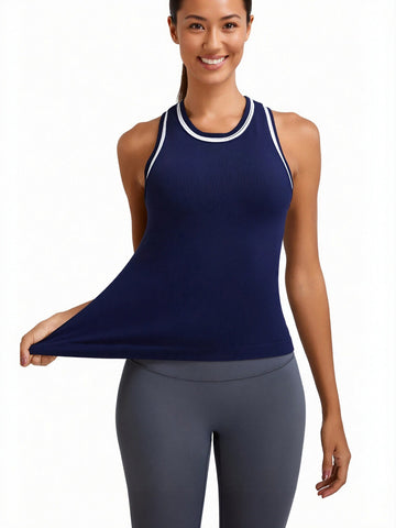 Seamless Ribbed Athletic Tank Top