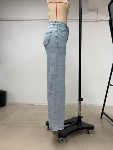 High Waisted Loose Wide Leg Jeans