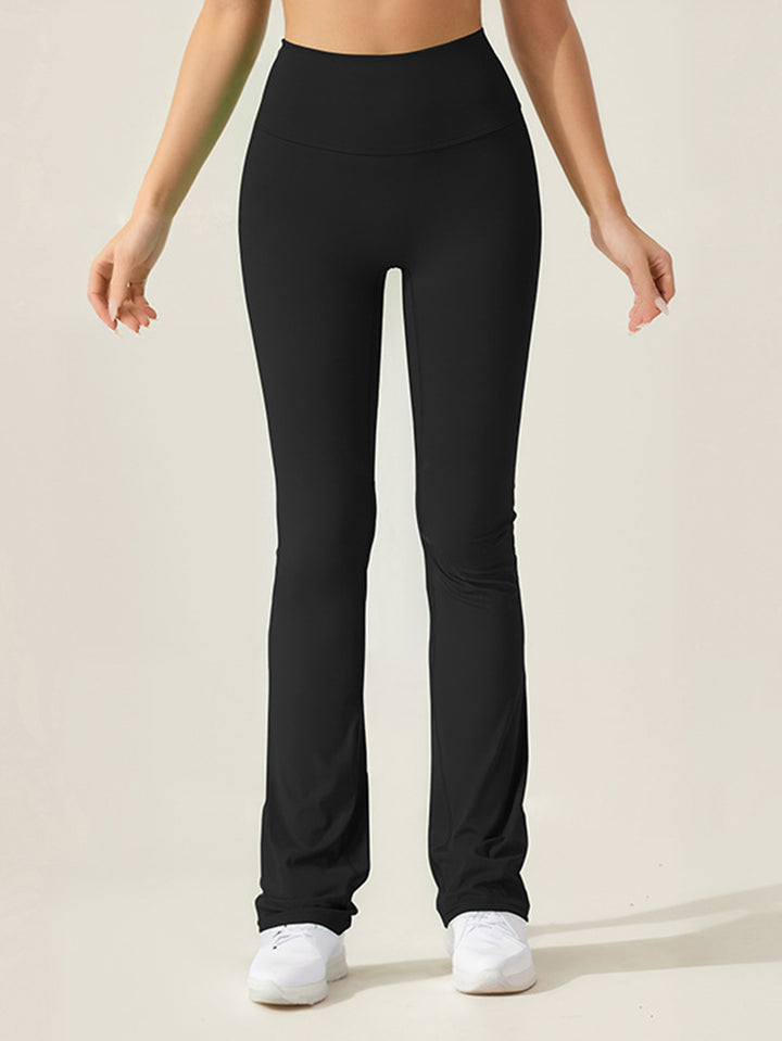 High Waisted Scrunch Butt Flare Leggings