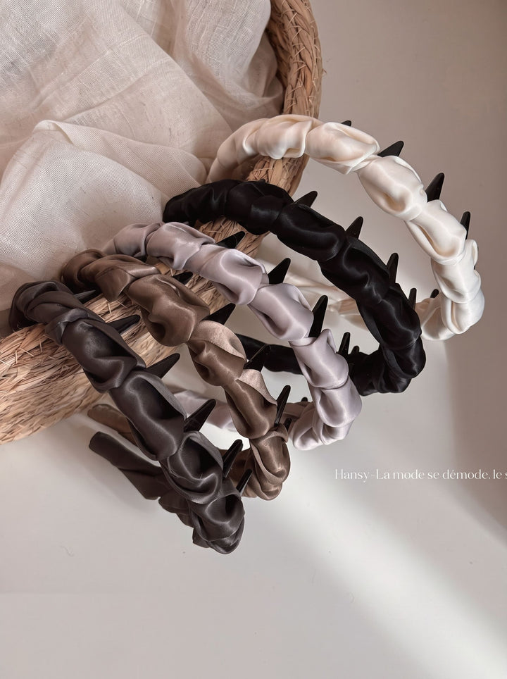 Satin Pleated Non Slip Headband