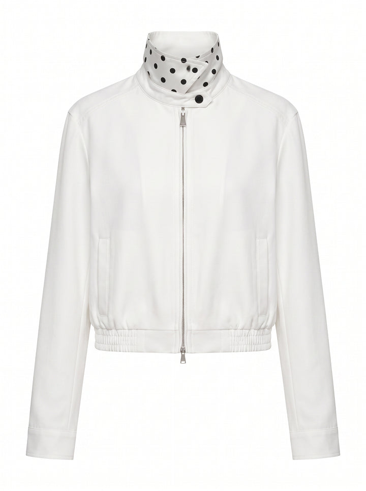 Minimalist Collared Zip Up Jacket