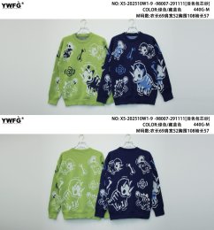 Oversized Graphic Dinosaur Print Knit Sweater