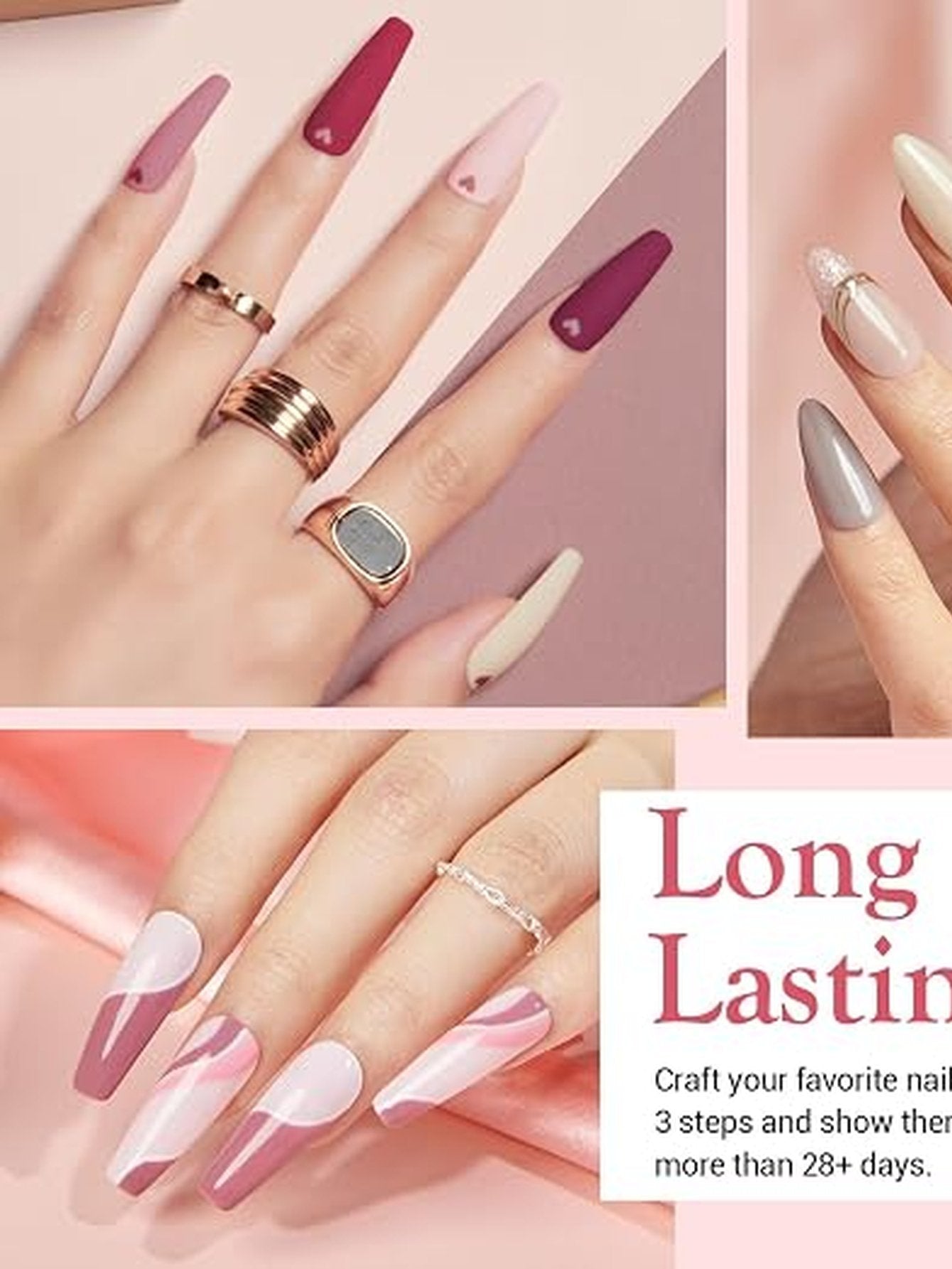 Long Lasting Professional Dip Powder Nail Kit