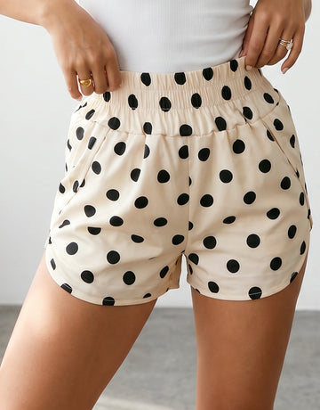 High Waisted Polka Dot Shorts