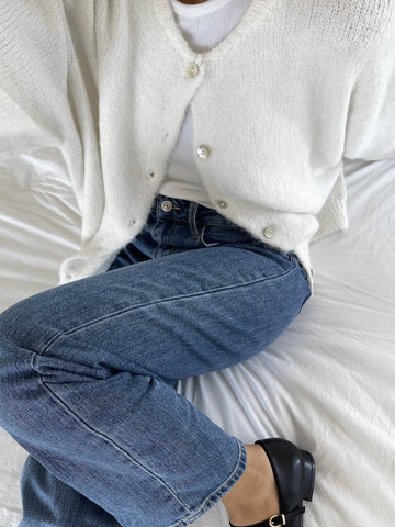 Soft Fuzzy Button Up Cardigan