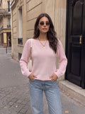 Cozy Textured Knit Pullover Sweater
