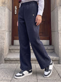 Cozy High Waisted Wide Leg Pants