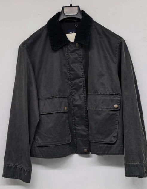 Waxed Corduroy Collar Utility Jacket