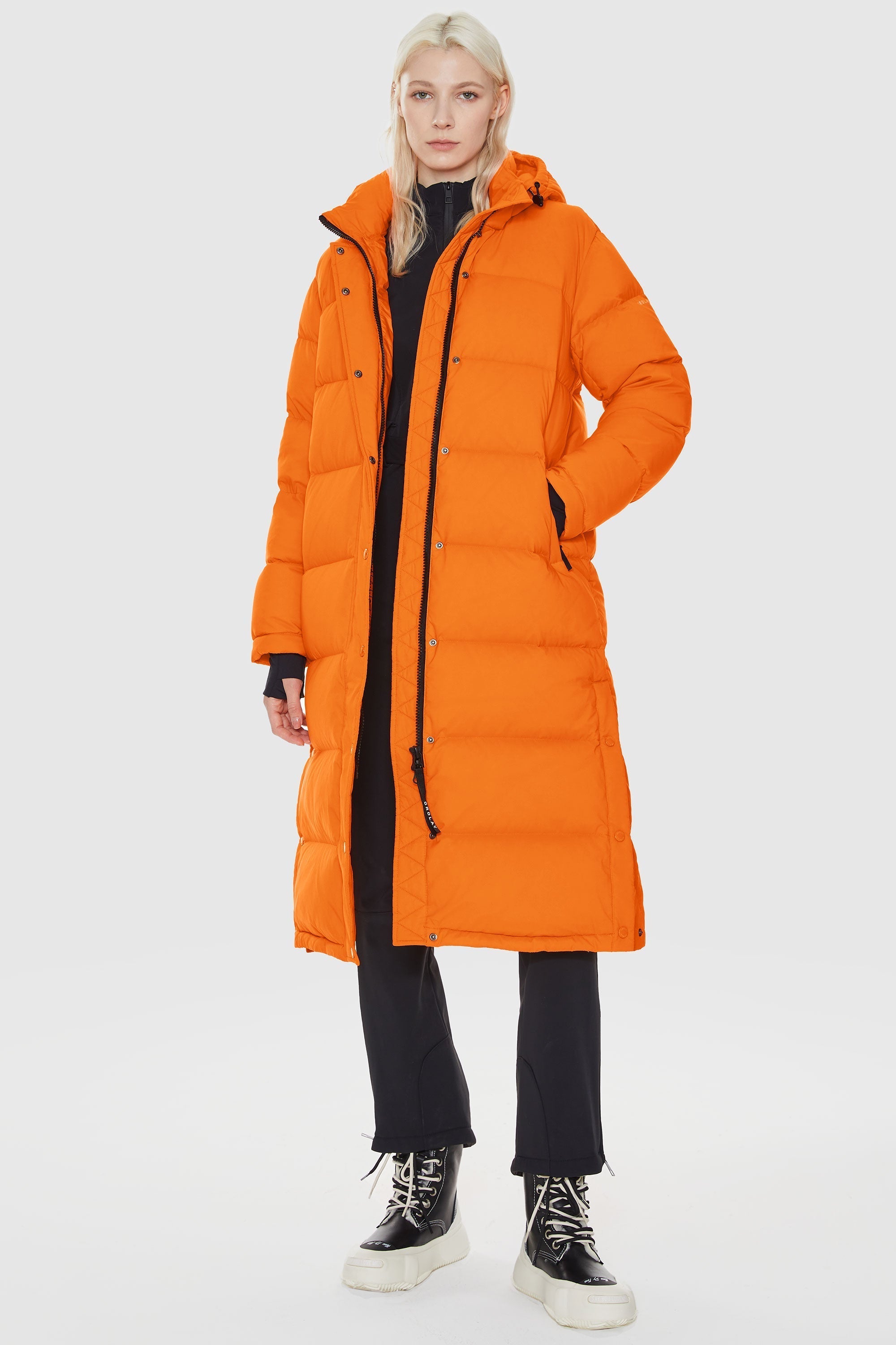 Warm Hooded Long Puffer Coat