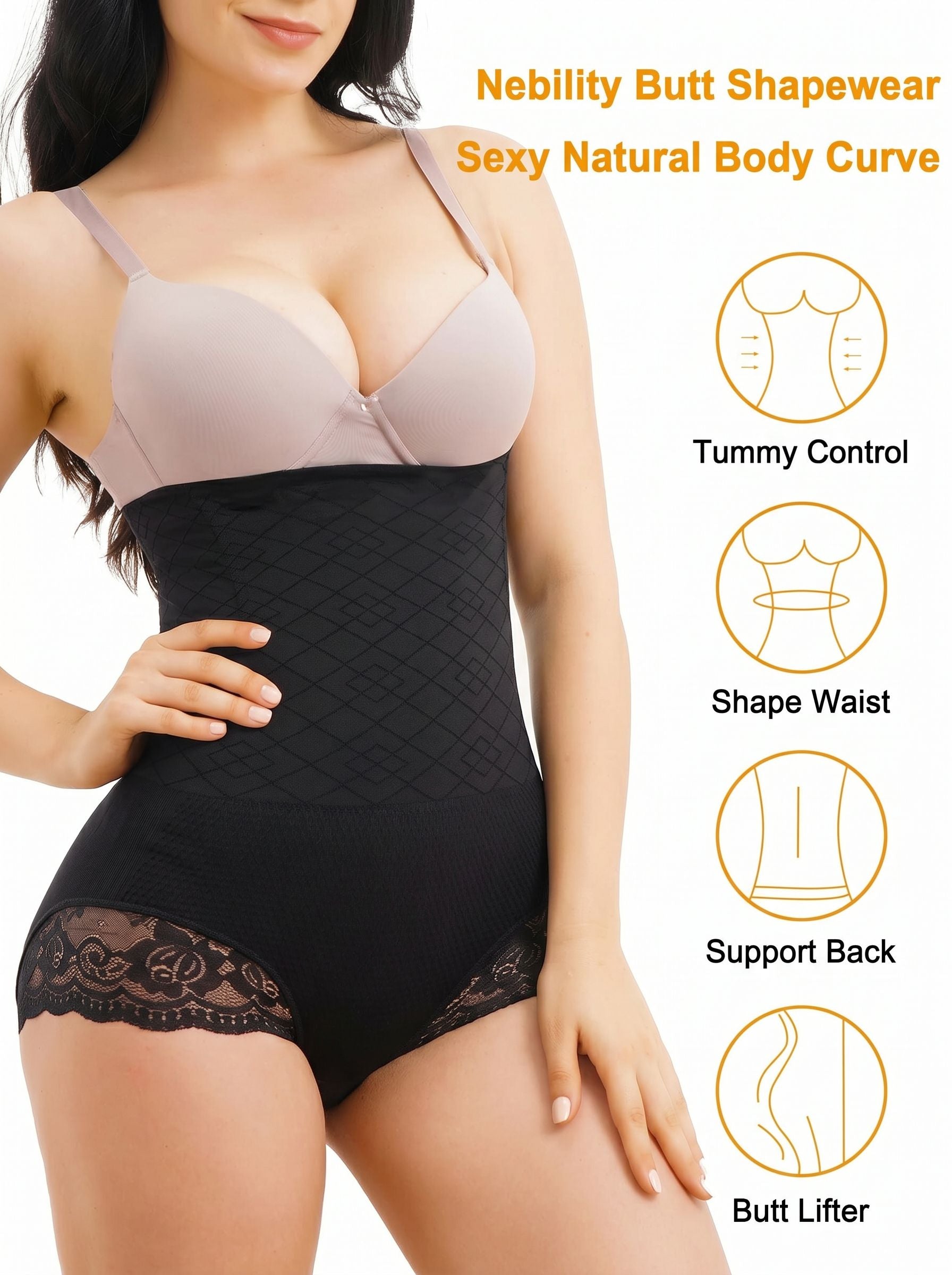 Seamless Tummy Control Shapewear Bodysuit
