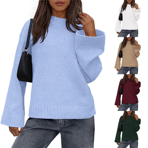 Cozy Bell Sleeve Knit Sweater