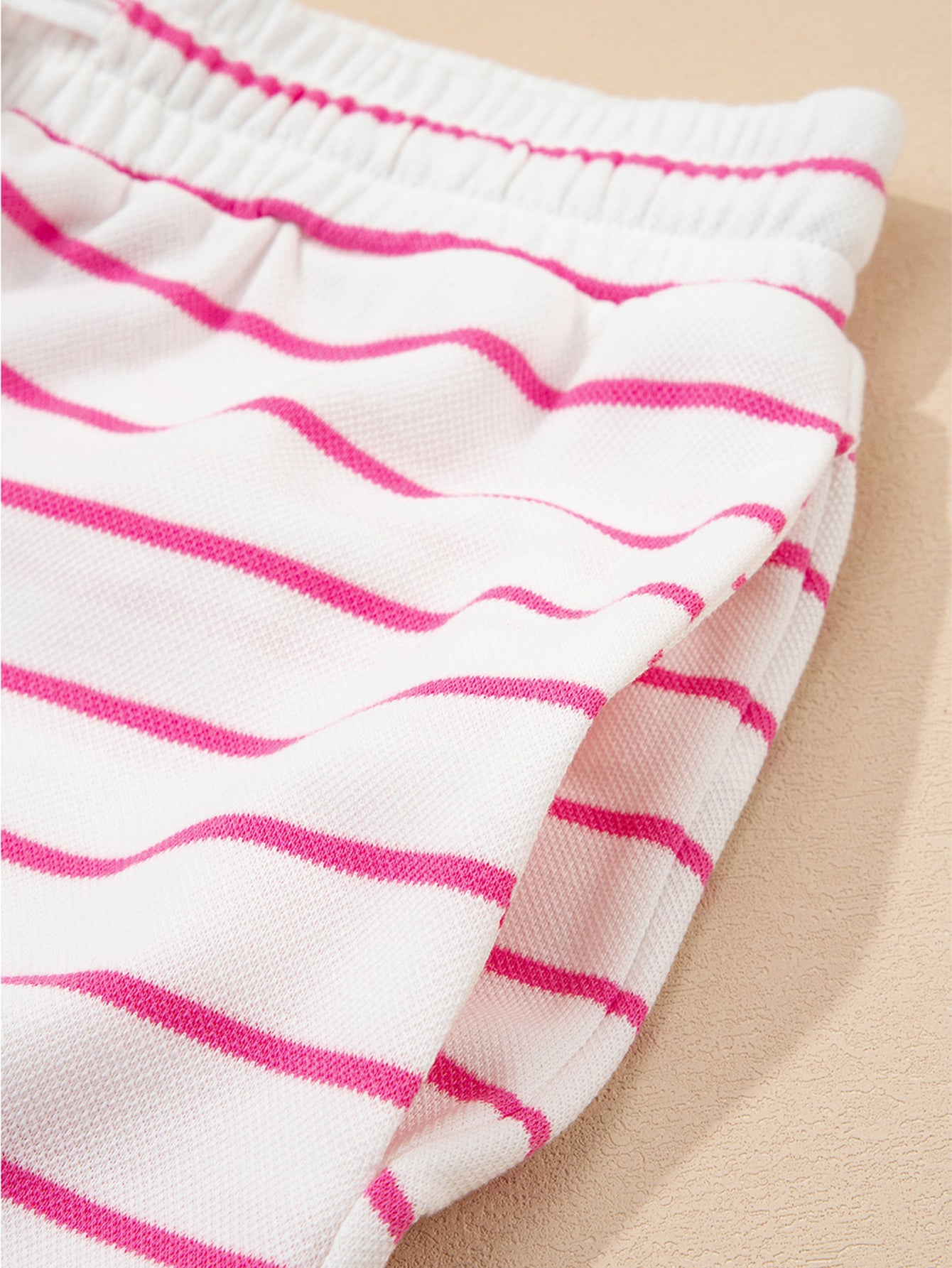 Striped Sleeveless Pants Set