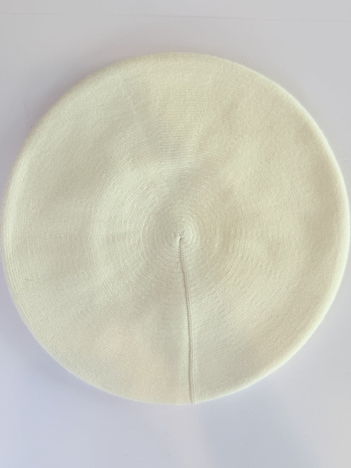 Minimalist Khaki Knit Beret Hat