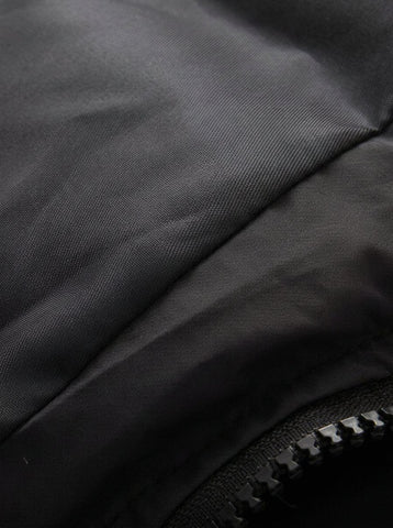Cropped Stand Collar Puffer Jacket