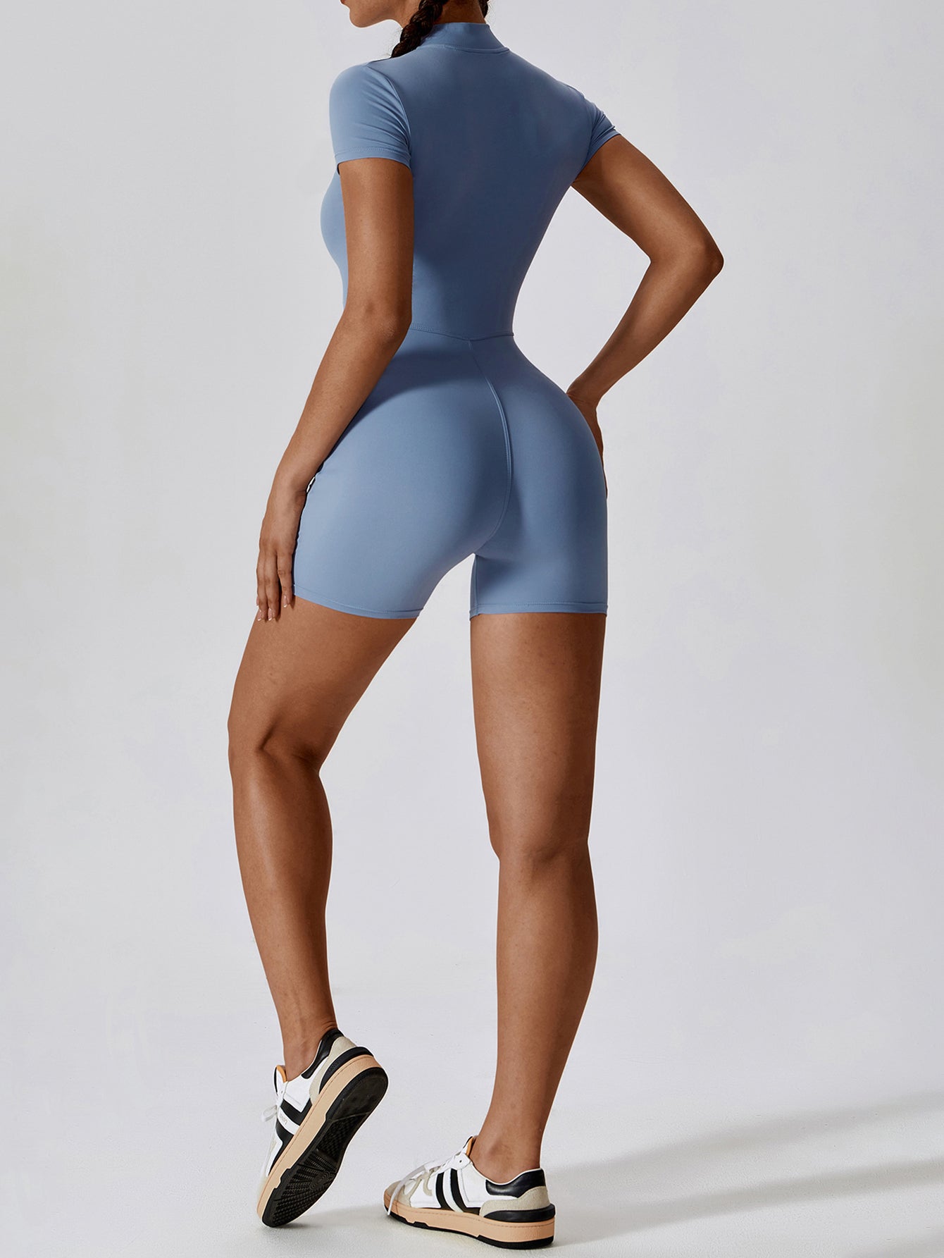 High Neck Full Front Zip Bodysuit