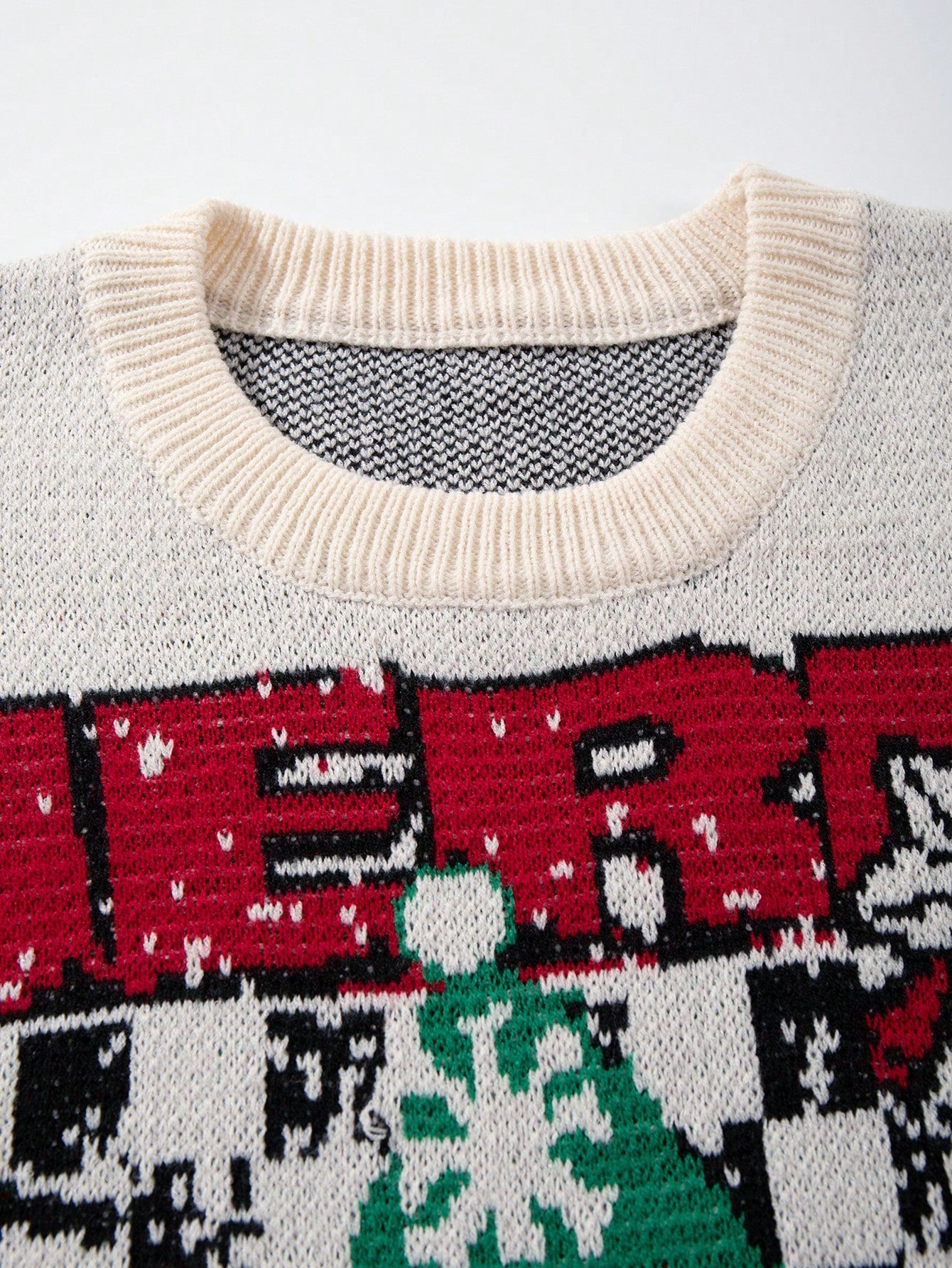 Oversized Graphic Snowman Christmas Sweater
