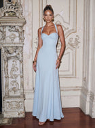Elegant Halter Neck Maxi Dress