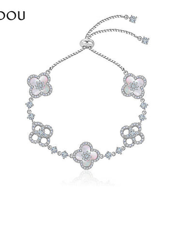 Dainty Floral Mother Of Pearl Bracelet