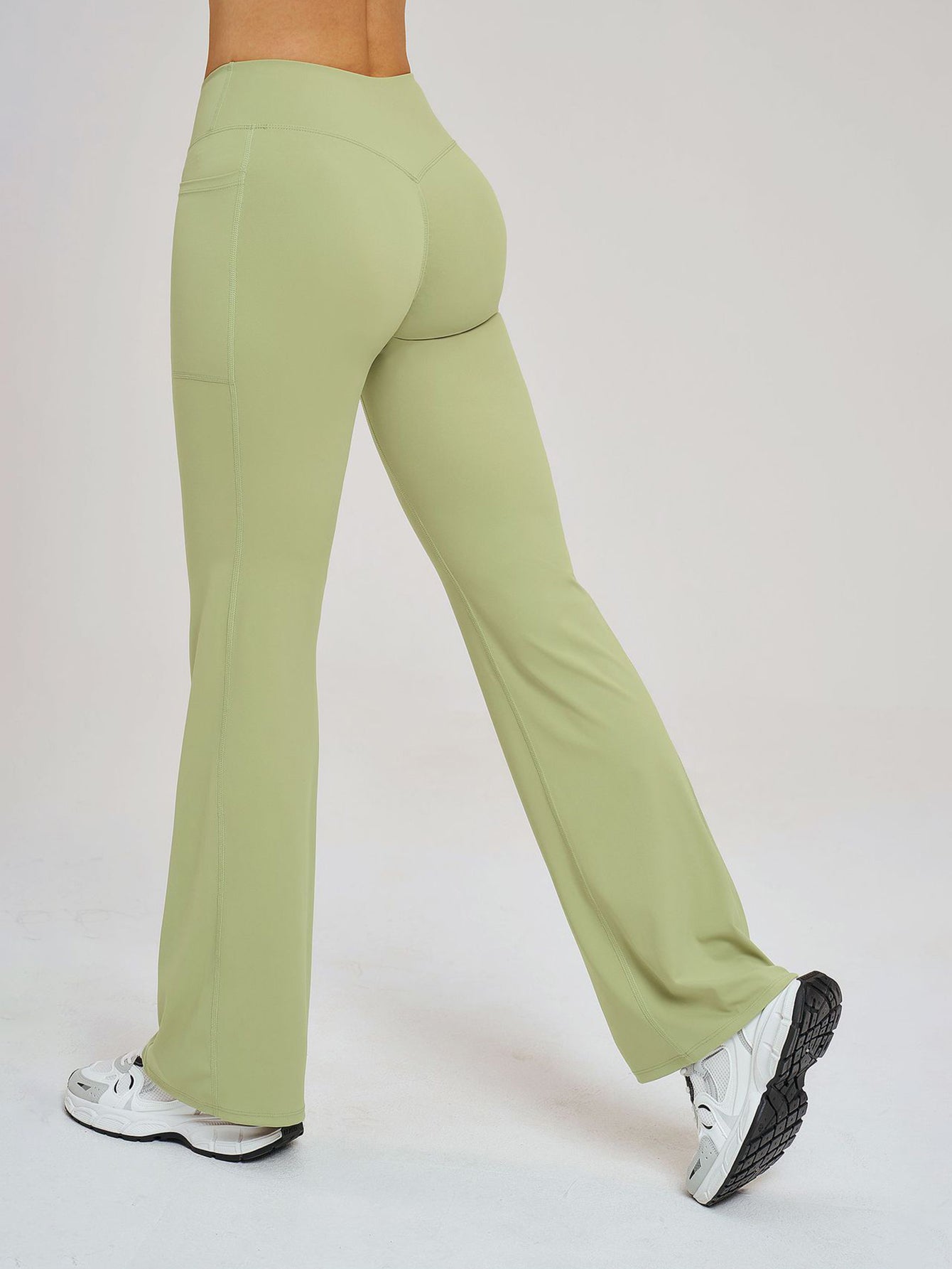 High Waisted Flare Leg Yoga Pants
