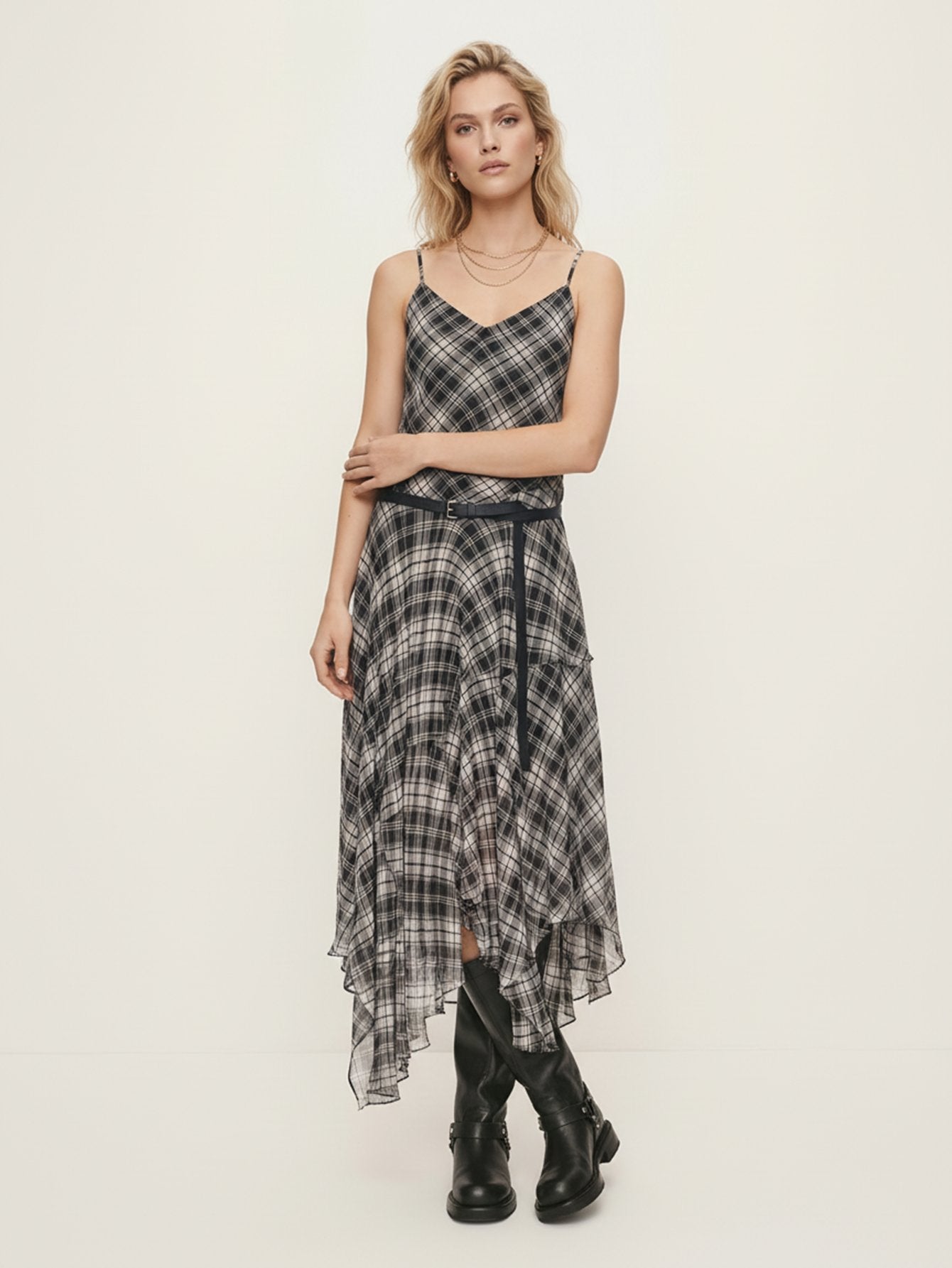 Asymmetrical Hem Cami Dress