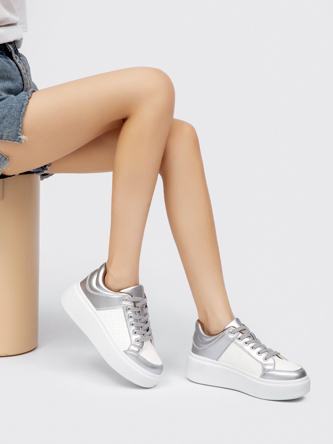 Chunky Platform Breathable Mesh Modern Sneakers