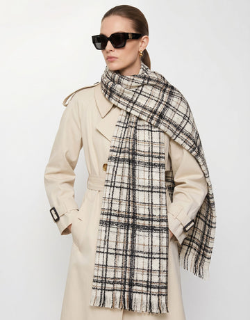 Classic Plaid Soft Oversized Scarf