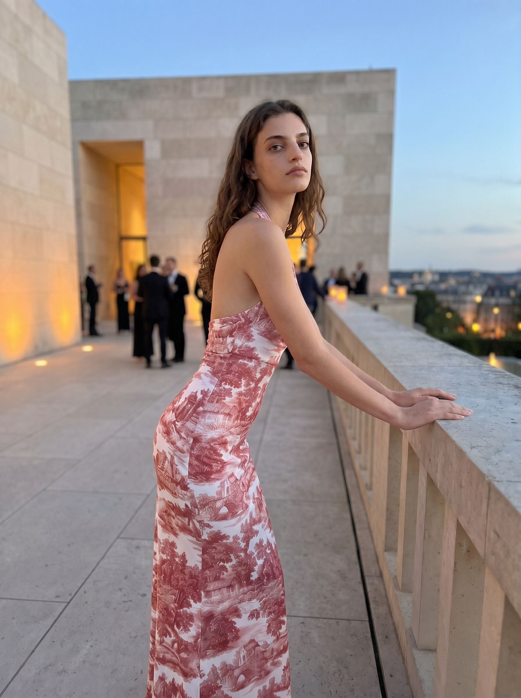 Sean Uni's Toile de Jouy Print Midi Dress
