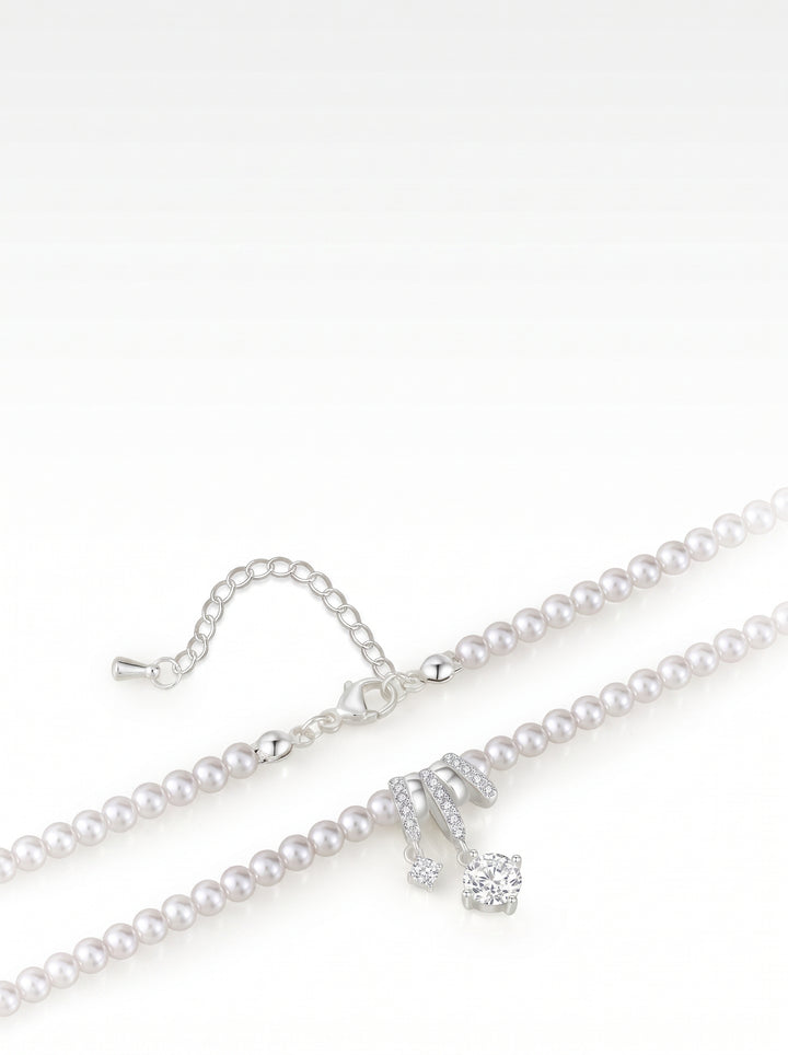 Elegant Dainty Pearl Pendant Necklace