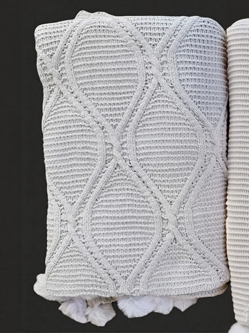 Soft Cozy Cable Knit Throw Blanket