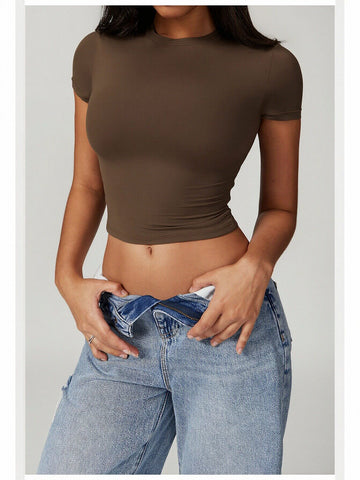 Fitted Short Sleeve Athletic T-Shirt