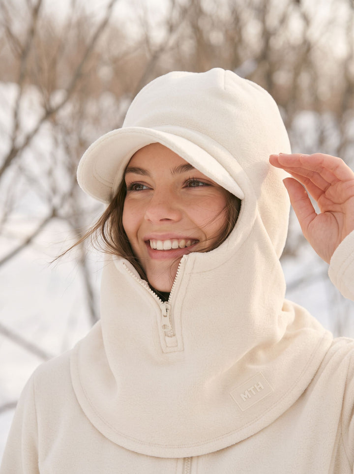 Thermal Fleece Zipper Balaclava Hat