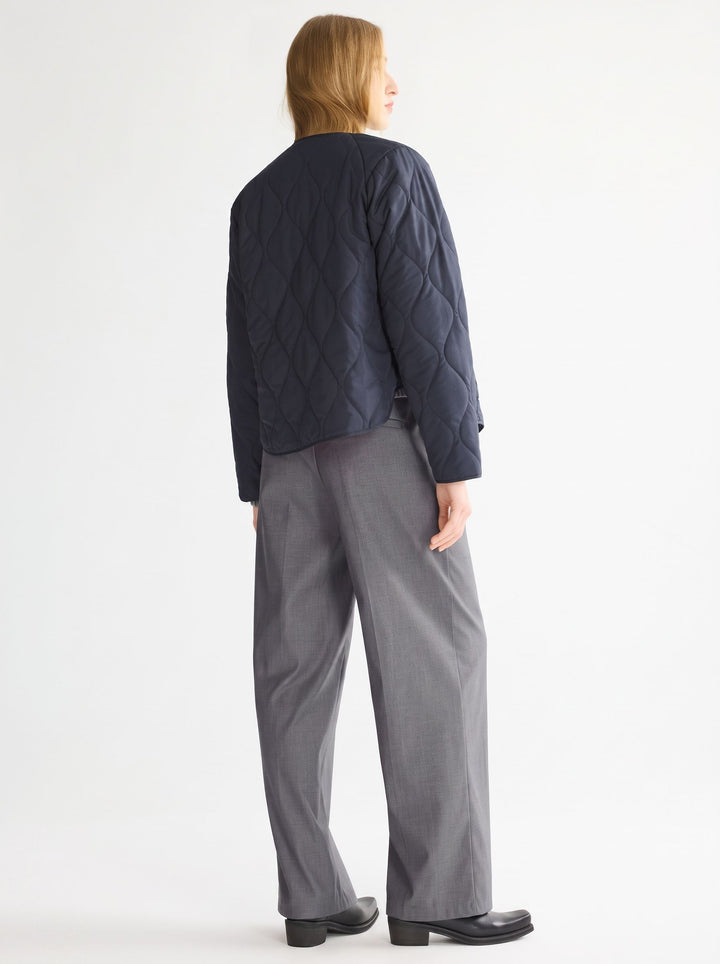 Lightweight Quilted Zip Up Jacket