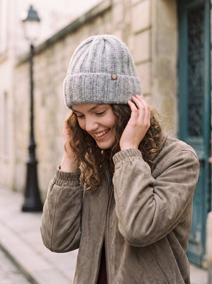 Cozy Chunky Knit Black Beanie