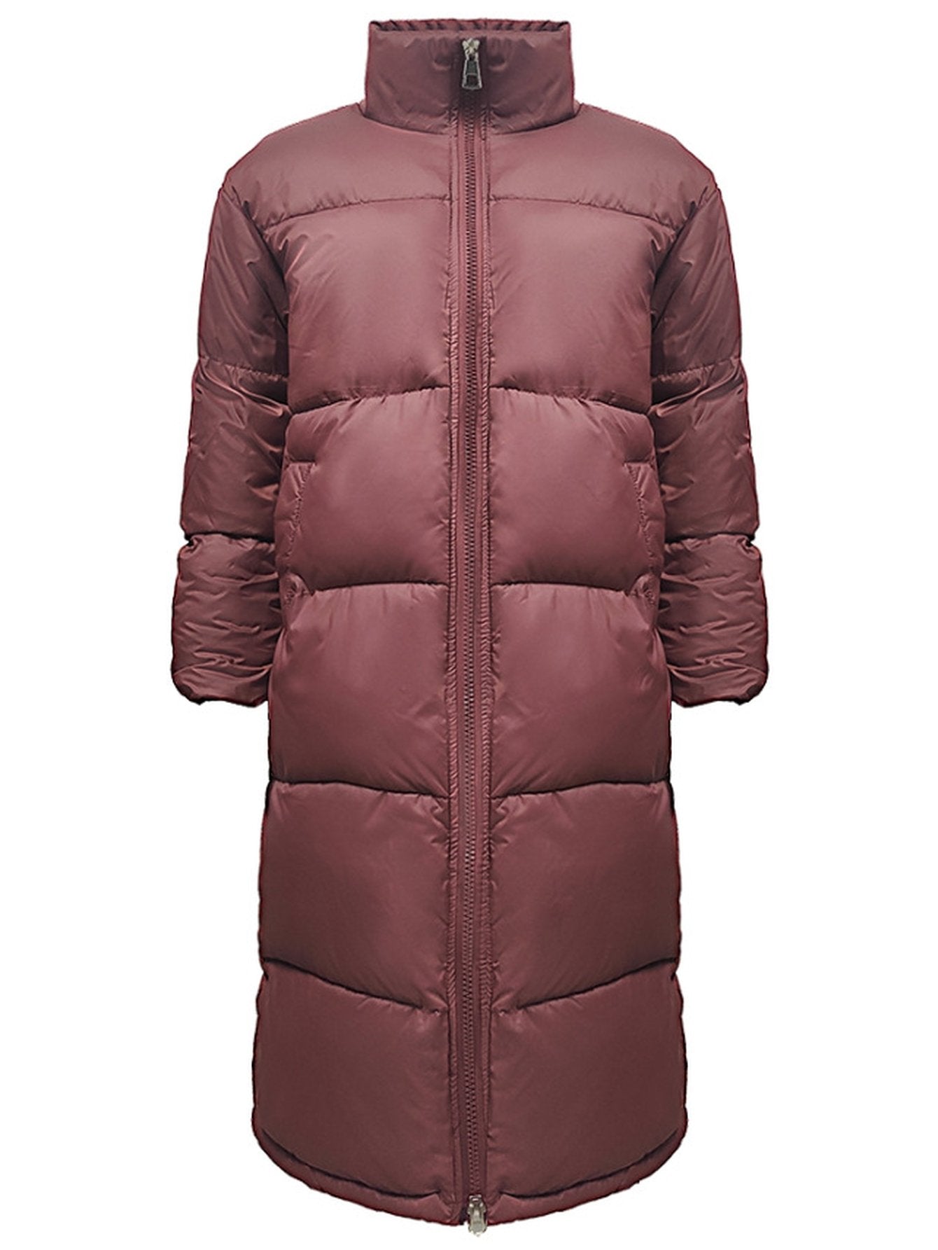 Slim Fit Long Puffer Coat