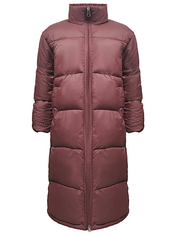 Slim Fit Long Puffer Coat